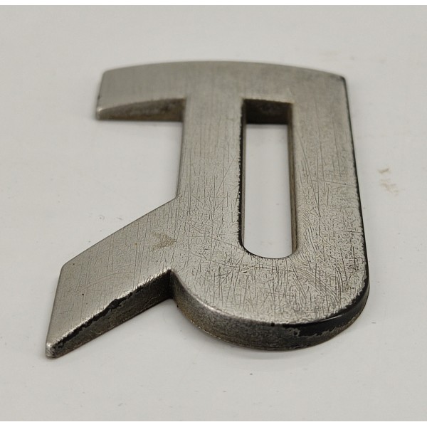 Emblema Letra R Tampa Traseira Range Rover Sport 2009 02 Prateado