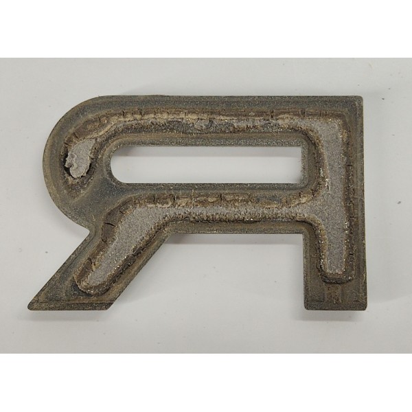 Emblema Letra R Tampa Traseira Range Rover Sport 2009 03 Prateado