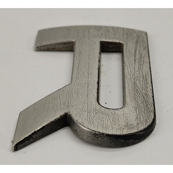 Emblema Letra R Tampa Traseira Range Rover Sport 2009 03 Prateado