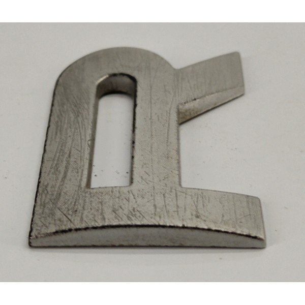 Emblema Letra R Tampa Traseira Range Rover Sport 2009 03 Prateado