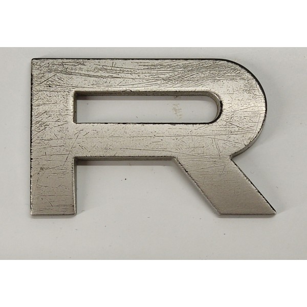 Emblema Letra R Tampa Traseira Range Rover Sport 2009 03 Prateado