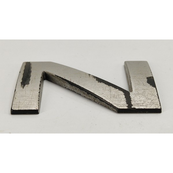 Emblema Letra N Tampa Traseira Range Rover Sport 2009 Prateado