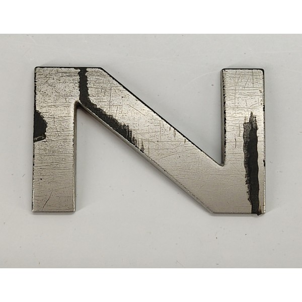 Emblema Letra N Tampa Traseira Range Rover Sport 2009 Prateado