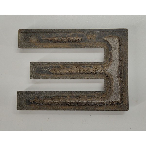 Emblema Letra E Tampa Traseira Range Rover Sport 2009 01 Prateado