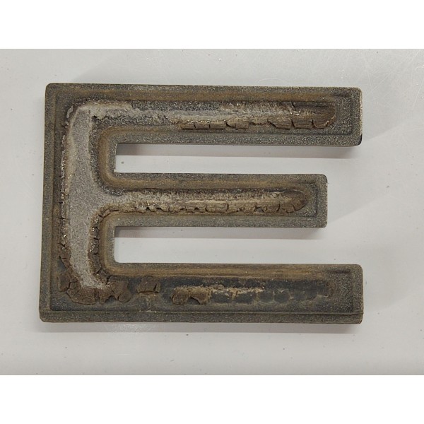 Emblema Letra E Tampa Traseira Range Rover Sport 2009 02 Prateado