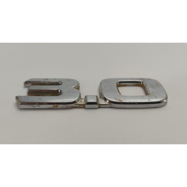 Emblema Porta 3.0 Toyota Hilux 3.0 2009 01 Prateado