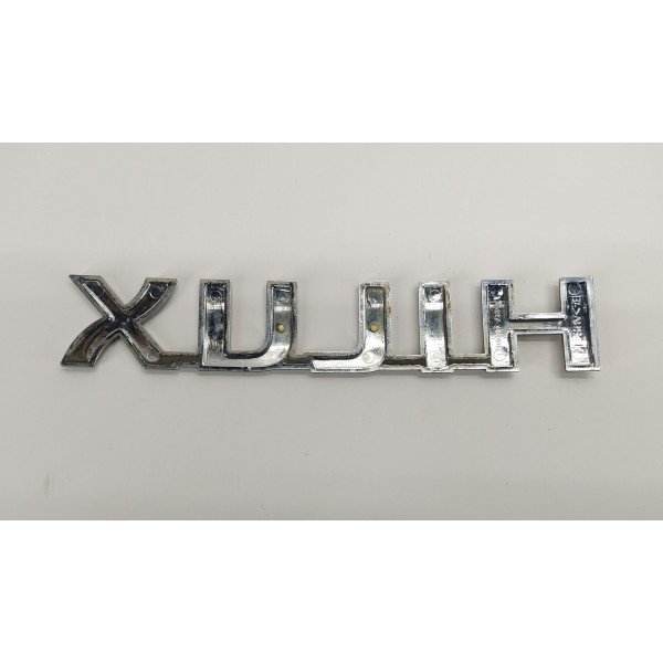 Emblema Letreiro Porta Toyota Hilux 3.0 2009 01 Prateado