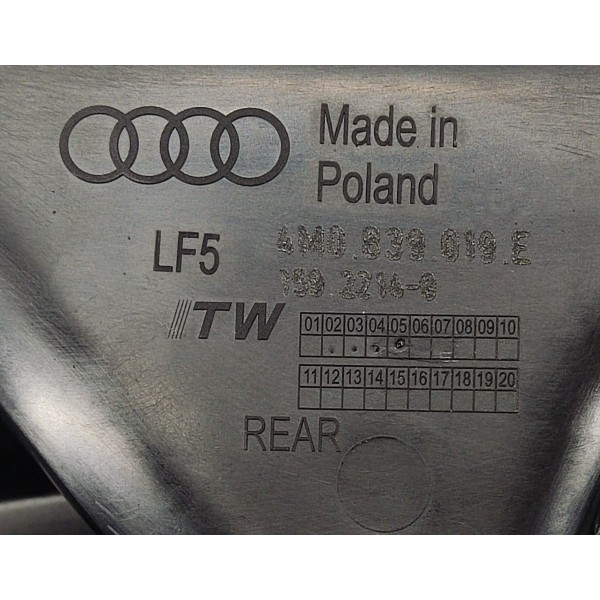 Maçaneta Interna Traseira Esquerda Audi Q8 2019 4m0839019 Dianteira