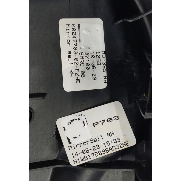 Acabamento Interno Retrovisor D.d Ford Ranger Limited 2024