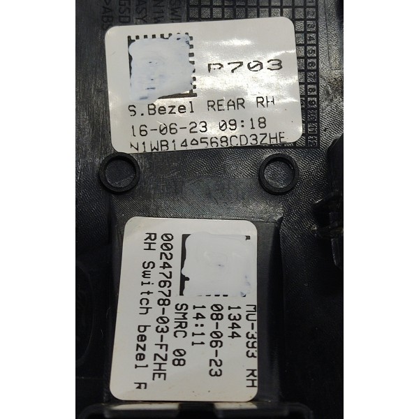 Moldura Botao Vidro T.d Ford Ranger Limited 2024