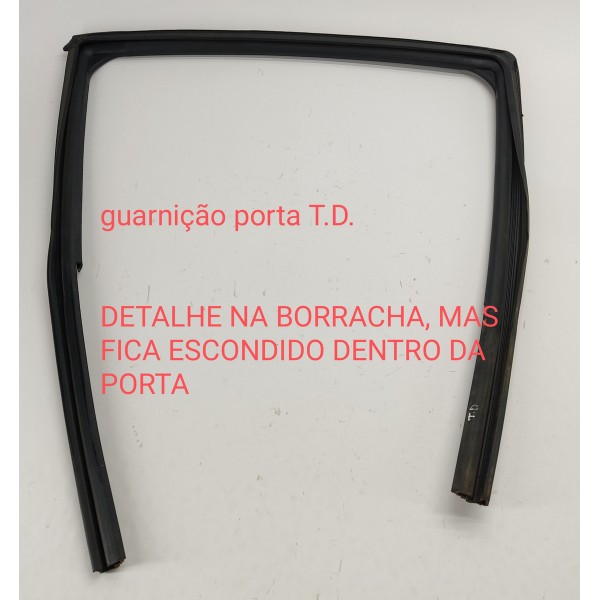 Borracha Guarnição Porta T.d Ford Ranger 2024 C/detalhe
