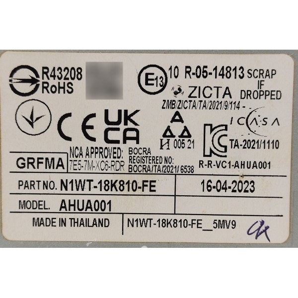 Radio Ford Ranger Limited 2024 N1wt18k810fe