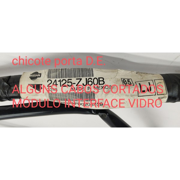 Chicote Porta D.e Nissan Sentra 2.0 2011 C/detalhe