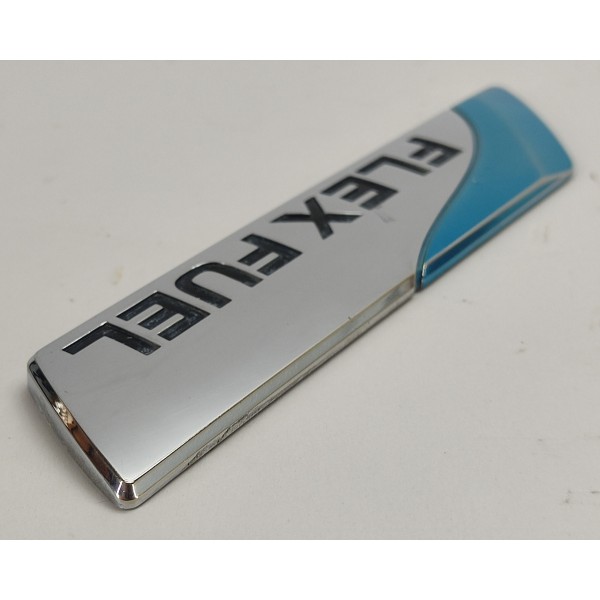 Emblema Flexfuel Tampa Traseira Nissan Sentra 2.0 2011 Prateado