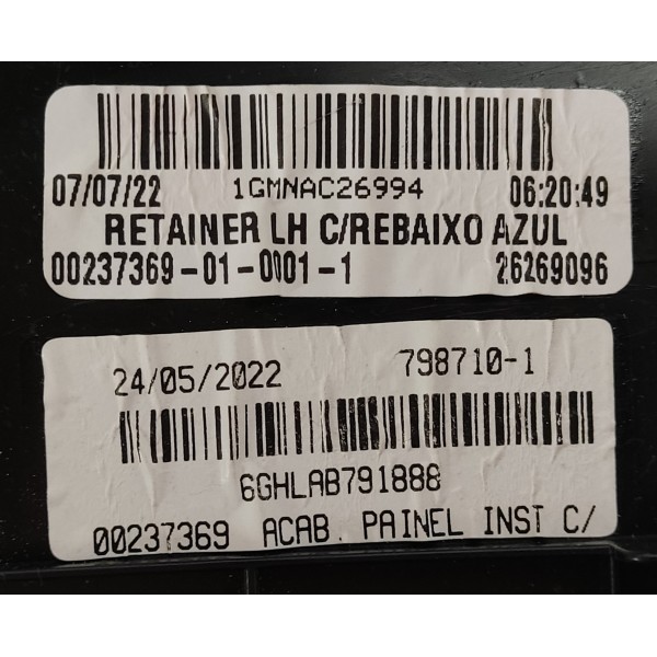Acabamento Painel L.e Gm Tracker 1.2 Turbo 2023 Azul Azul