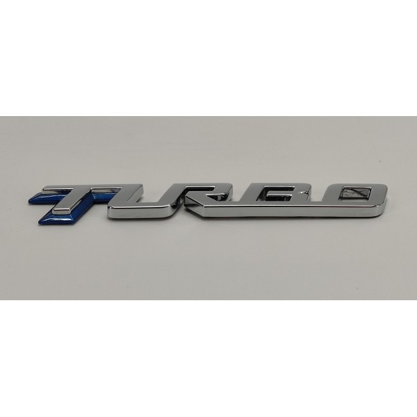 Emblema Turbo Tampa Traseira Gm Tracker 1.2 Turbo 2023 Preto
