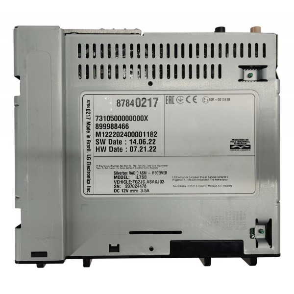 Modulo Central Multimidia Gm Tracker 1.2 Turbo 2023 87840217