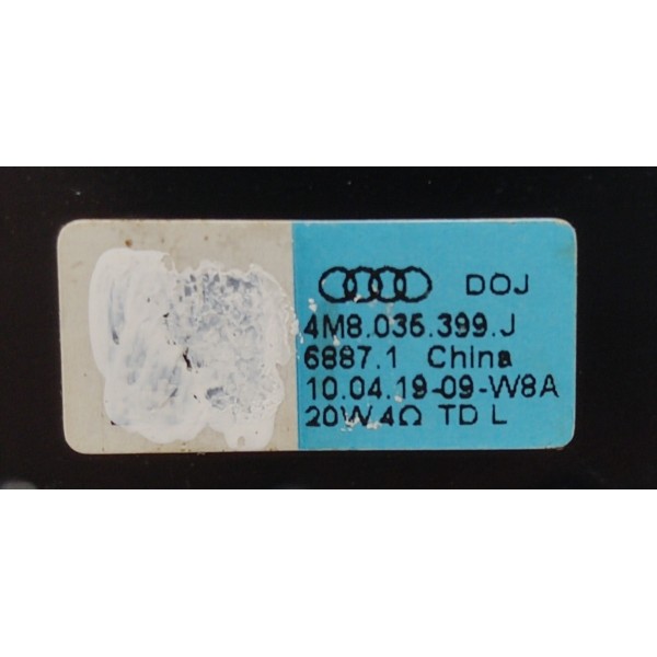 Auto Falante Painel Audi Q8 2019 4m8035399 Preto