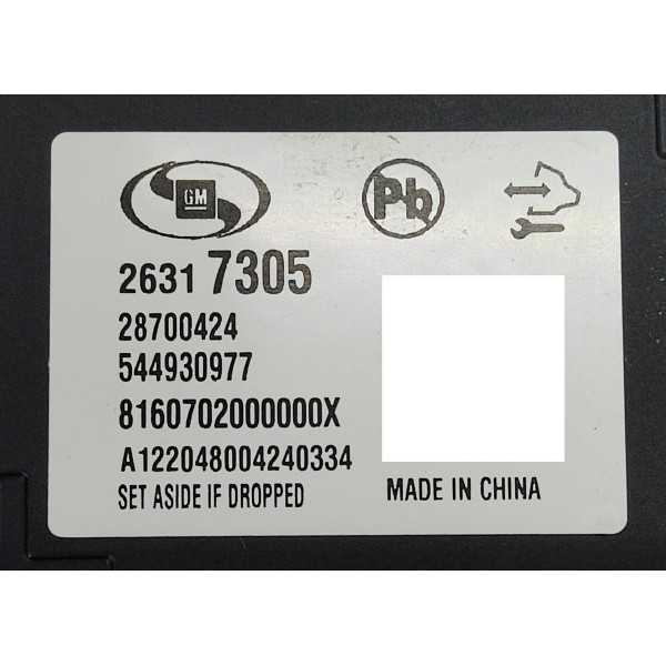 Camera Frontal Gm Tracker 1.2 Turbo 2023 26317305