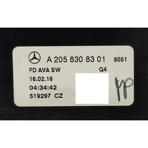 Difusor Ar Traseiro Mercedes C180 1.6 2017 A2058308301