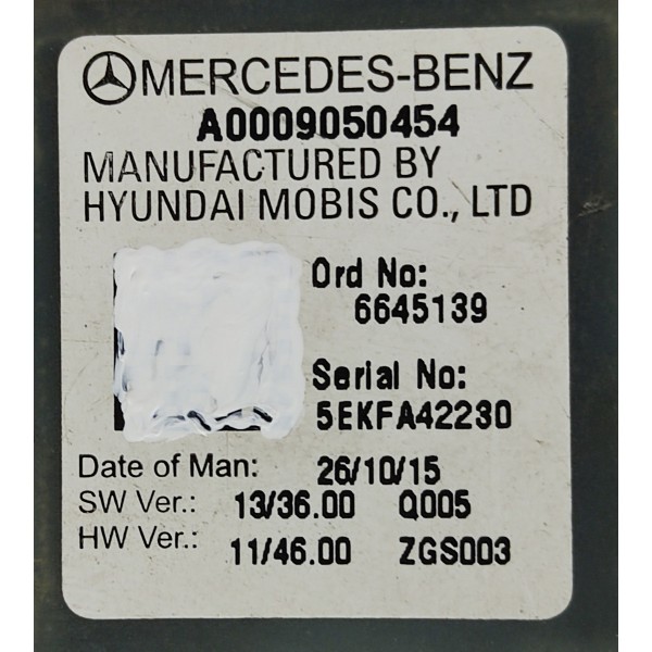 Chicote Negativo Bateria Mercedes C180 1.6 2017 A0009050454