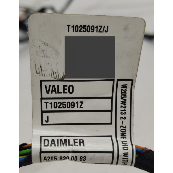 Chicote Caixa Ar Painel Mercedes C180 1.6 2017 A2058200083