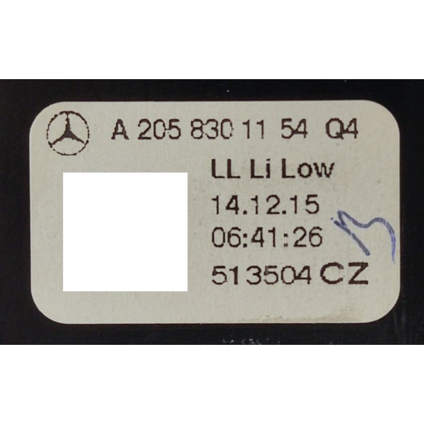 Difusor Ar Painel L.e Mercedes C180 1.6 2017 A2058301154
