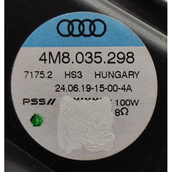 Auto Falante Porta Dianteiro /d Audi Q8 2019 4m8035298 Preto