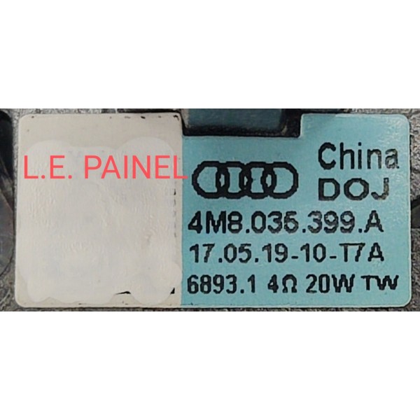 Auto Falante Lado Esquerdo Painel Audi Q8 2019 4m8035399 Preto