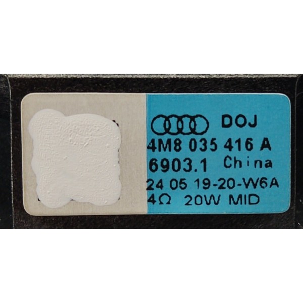 Auto Falante Central Painel Audi Q8 2019 4m8035416 Preto