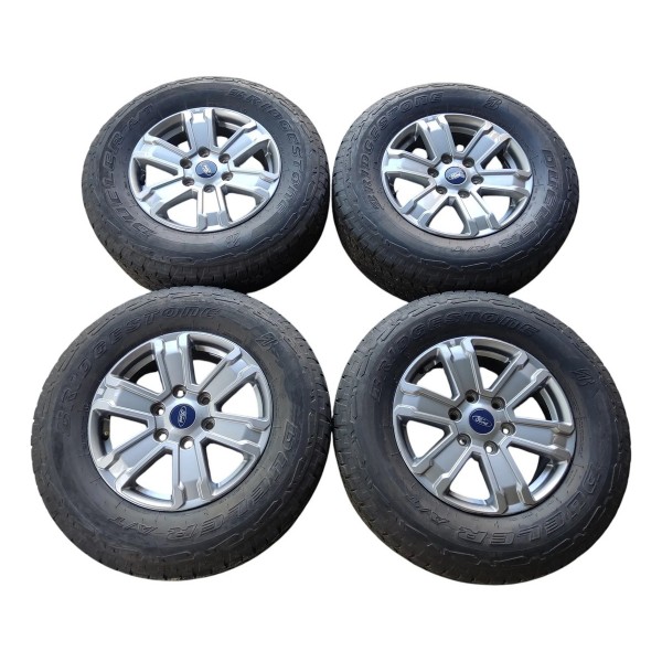 Jogo Roda R17 Ford Ranger 3.0 V6 2025 Xls Preto