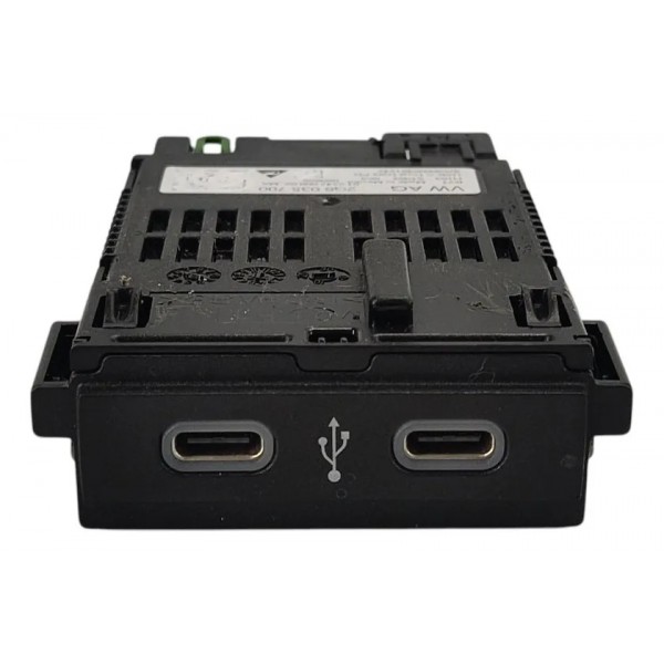 Entrada Usb C Dupla Jetta Gli 2026 2g6035700 Preto