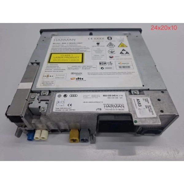 Radio Multimidia Modulo Audi Tt Coupe 2016 8s0035045a