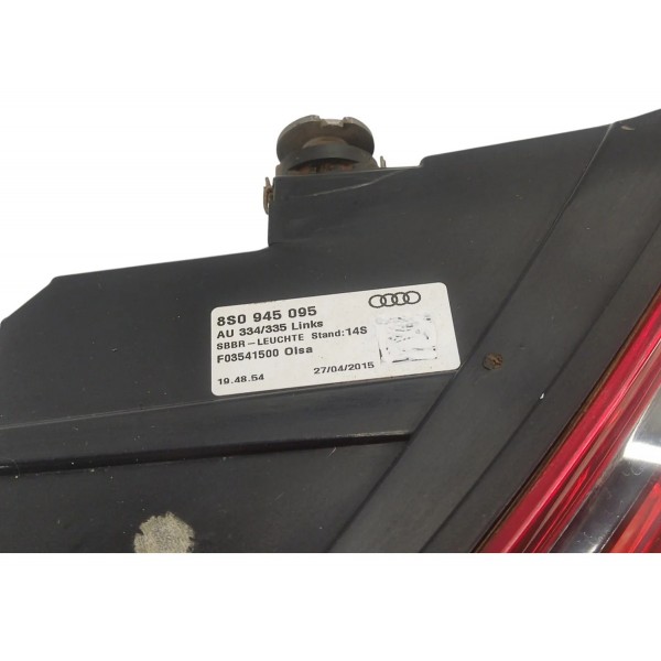 Lanterna Esquerda Audi Tt Coupe 2016 8s0945095 Esquerdo/motorista Vermelho