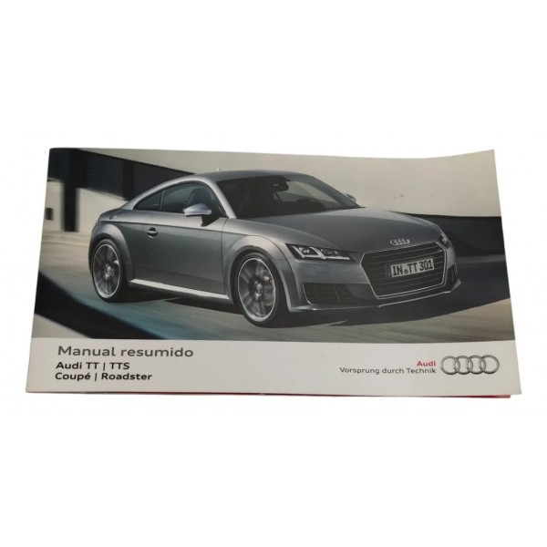 Manual Instrução Proprietário Audi Tt Coupe 2016