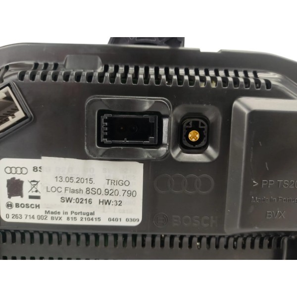 Painel Instrumento Audi Tt Coupe 2016 8s0920790 Preto