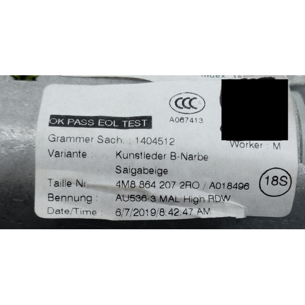 Apoio Braço Console Central Audi Q8 2019 4m8864207 Bege