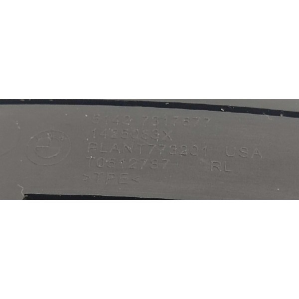 Tapete Borracha Forro Porta T.e Bmw X6 V8 2015 7317877 Preto