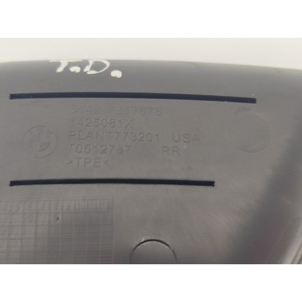 Tapete Borracha Forro Porta T.d Bmw X6 V8 2015 7317678 Preto