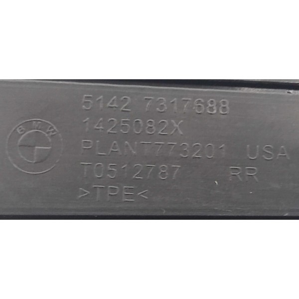 Tapete Borracha Forro Porta T.d Bmw X6 V8 2015 7317688 Preto