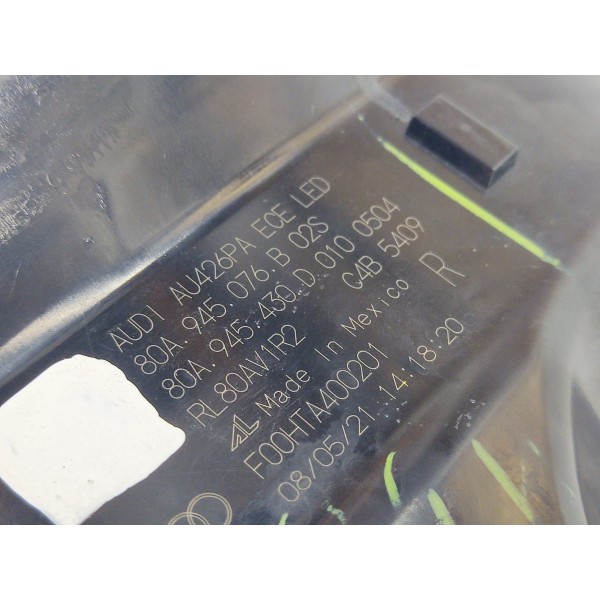 Lanterna Direita Audi Q5 2021 2022 Recuperada Direito