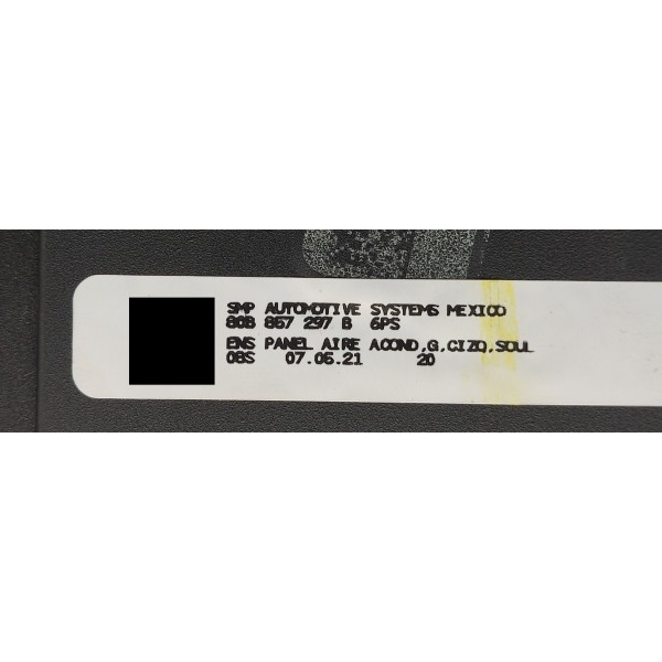 Acabamento Painel Comando Ar Audi Q5 2.0 2022 80b857297 Preto Acabamento