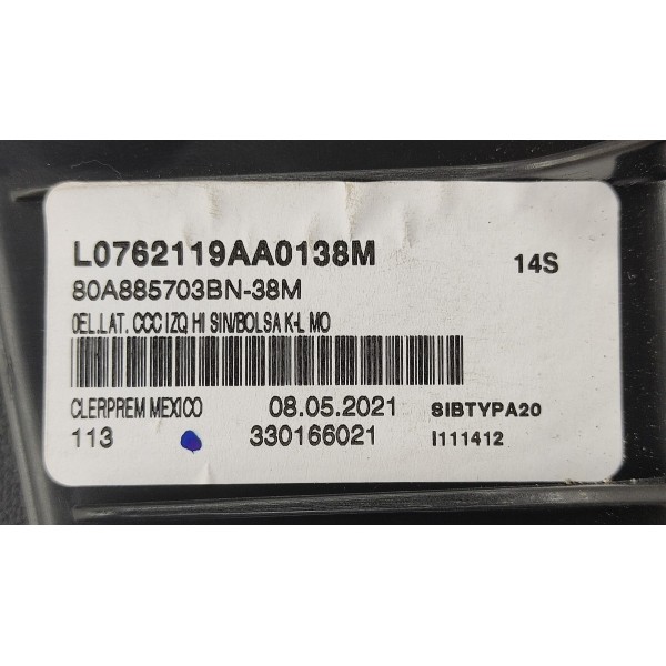 Acabamento Lateral Banco Traseiro Esquerdo Audi Q5 2.0 2022 Preto