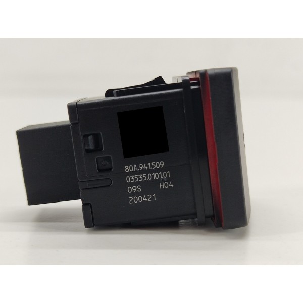 Botão Pisca Alerta Audi Q5 2.0 2022 80a941509 Preto