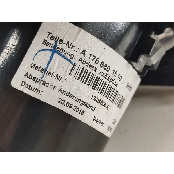 Porta Copos Mercedes Cla 45 Amg 2016 A1766801610 Preto