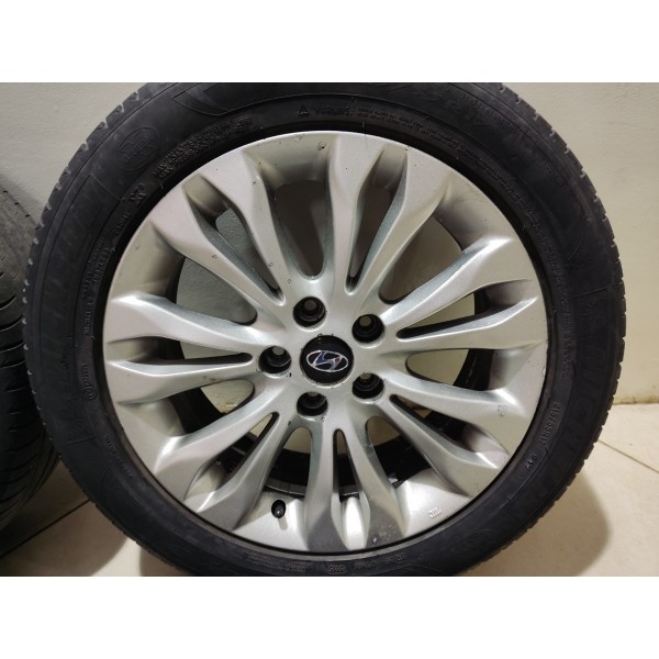 Jogo Roda R17 Azera 3.3 2011 Pneu Ruim  Cinza