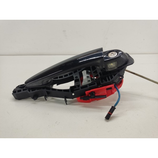 Maçaneta Externa Dianteira E. Bmw 320i N20 2015 Com Led Preto Dianteira