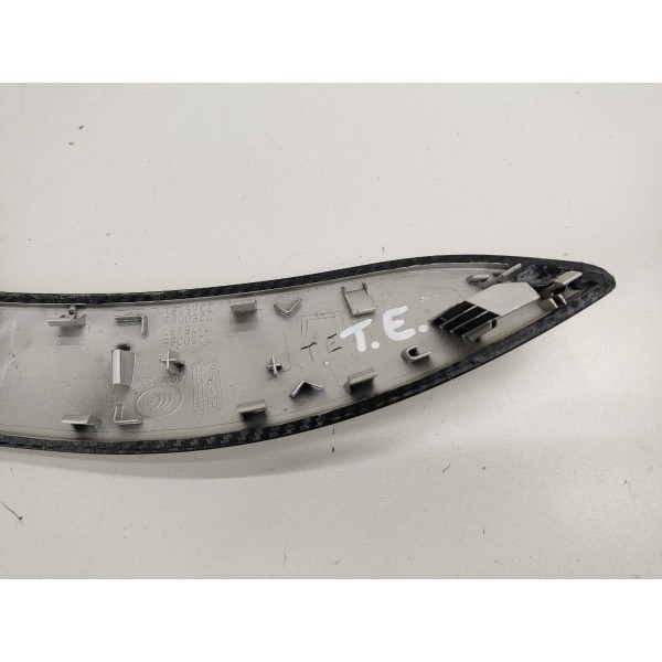 Moldura Puxador Porta Plotado Fibra Carb T.e Bmw 320i 2015 Preto