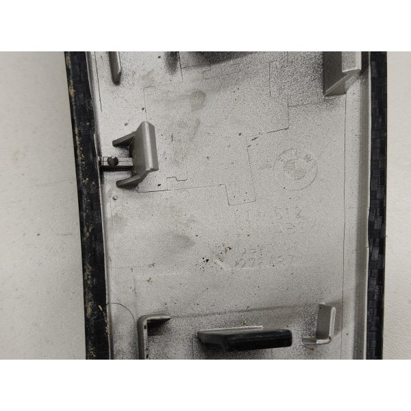 Moldura Puxador Porta Plotado Fibra Carb T.e Bmw 320i 2015 Preto