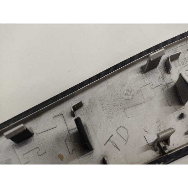 Moldura Puxador Porta Plotado Fibra Carb T.d Bmw 320i 2015 Preto